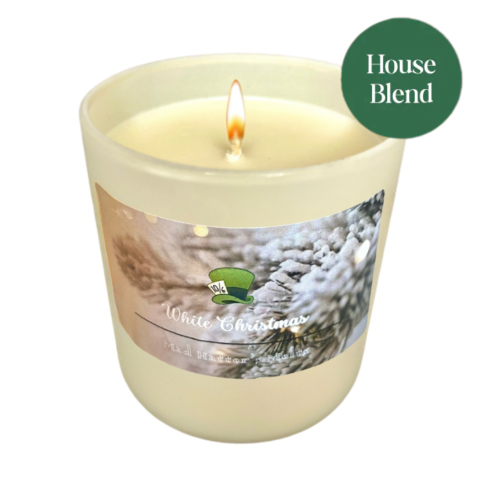 White Christmas Candle