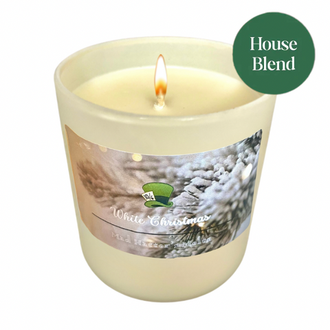 White Christmas Candle